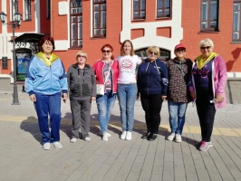 Акция «3000 шагов к здоровью» серебряных волонтёров Уссурийска 1